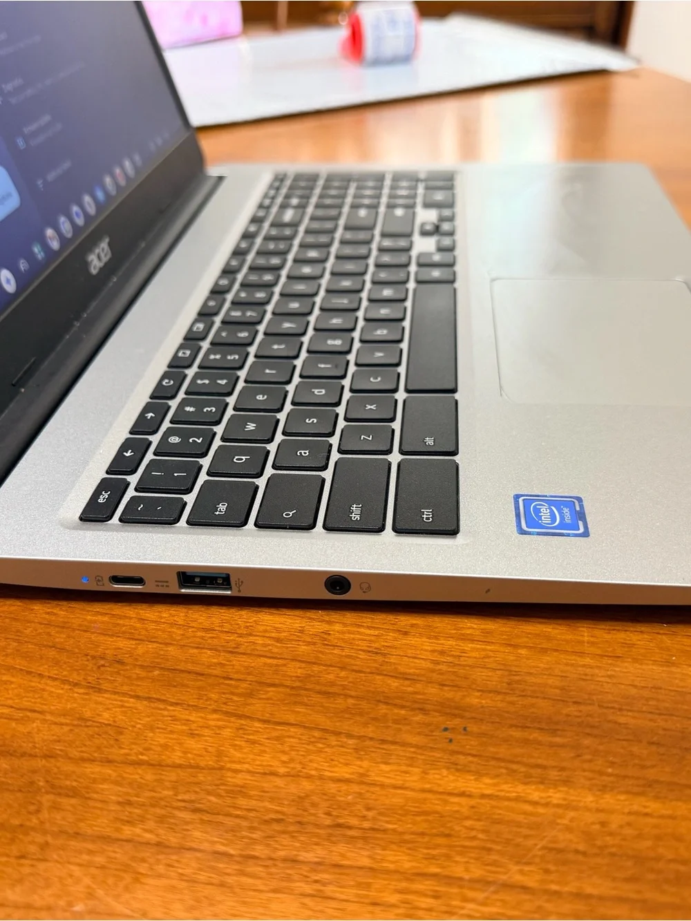Acer Silver Laptop Top Cover